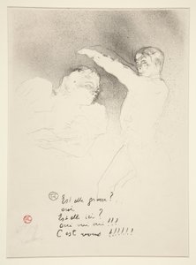Hos sorterna: Miss Lender och Brasseur av Henri de Toulouse Lautrec
