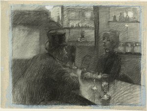 Bar på kaféet på rue de Rome av Henri de Toulouse-Lautrec