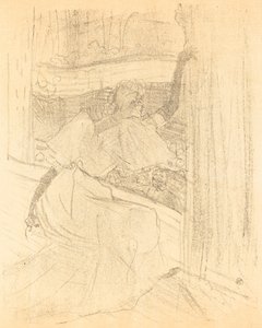 Böjer sig för publiken Saluant le public, 1898. av Henri de Toulouse Lautrec