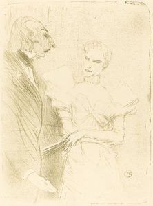 Brandes och Leloir i "Cabotins" av Henri de Toulouse Lautrec