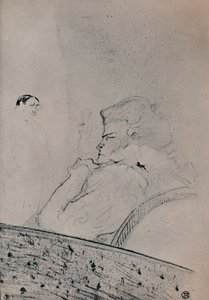 Brandes i hennes omklädningsrum, ca 1895, 1946 av Henri de Toulouse Lautrec