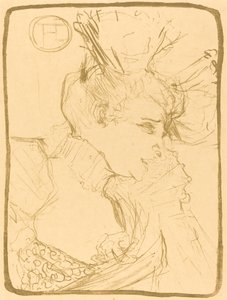 Byst av Mlle. Marcelle Lender (Mlle. Marcelle Lender, en byst) av Henri de Toulouse Lautrec