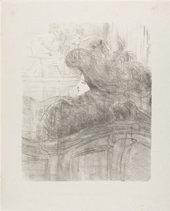 Cléo de Mérode, från Tretton litografier av Henri de Toulouse Lautrec