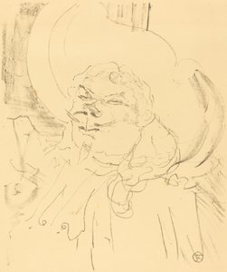 Coquelin den äldre (Coquelin aine) av Henri de Toulouse Lautrec