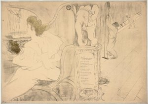 Original tryckt omslag av Henri de Toulouse Lautrec