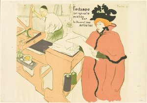 Omslag till originaltrycket Omslag till originaltrycket, 1893. av Henri de Toulouse Lautrec