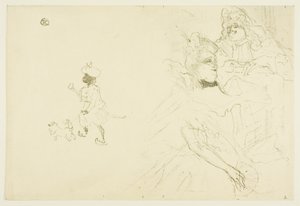 Omslag till The example of Ninon de Lenclos in love av Henri de Toulouse-Lautrec