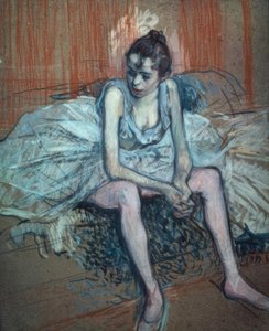 Sittande dansare av Henri de Toulouse Lautrec