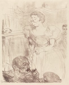 Di Ti Fellow - Engelsmän på Cafe-Concert (Di Ti Fellow - Anglaise au Café-Concert) av Henri de Toulouse Lautrec