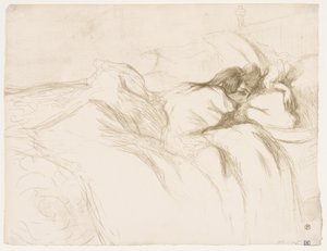 Elles: Sova kvinna av Henri de Toulouse Lautrec