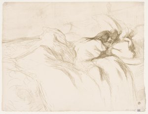 Elles: Sova kvinna, 1896. av Henri de Toulouse Lautrec
