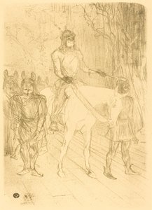Entré för Brasseur i "Chilperic" av Henri de Toulouse Lautrec