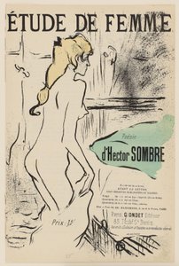 Kvinnostudie av Henri de Toulouse Lautrec