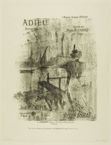 Farväl, från Mélodies de Désiré Dihau av Henri de Toulouse Lautrec