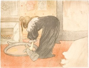 Kvinna i badkar av Henri de Toulouse-Lautrec