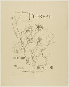 Floréal, från Melodier av Désiré Dihau av Henri de Toulouse Lautrec