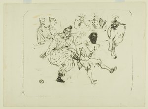 Footit och Chocolat av Henri de Toulouse Lautrec