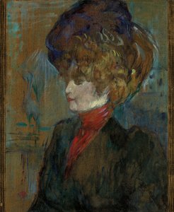 Chef för en engelsk dam; Tete de lady anglaise, 1898 av Henri de Toulouse Lautrec