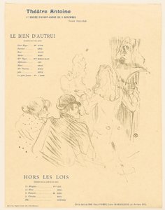 Hyllning till Moliere av Henri de Toulouse Lautrec