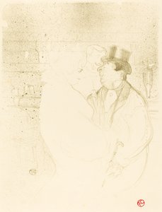 Ida Heath på baren Ida Heath au bar, 1894. av Henri de Toulouse Lautrec