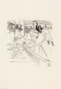 Beim Eislaufen, 1895 von Henri de Toulouse Lautrec