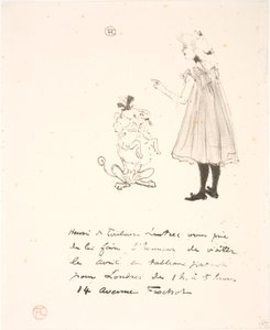 Inbjudan till utställning av Henri de Toulouse Lautrec