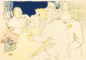 Irish and American Bar, rue Royale, 1896. av Henri de Toulouse Lautrec