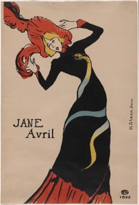 Jane Avril av Henri de Toulouse Lautrec