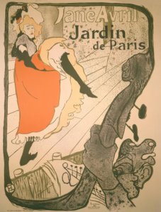 Jane Avril av Henri de Toulouse Lautrec