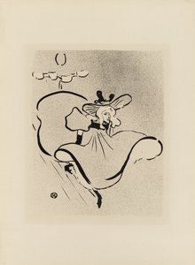 Jane Avril, från Le Café-Concert av Henri de Toulouse-Lautrec