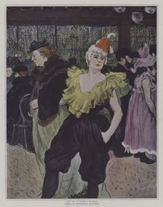 Clownessen Cha-U-Kao vid Moulin Rouge av Henri de Toulouse Lautrec