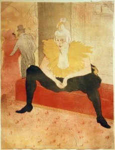 Clownessen, sittande av Henri de Toulouse Lautrec