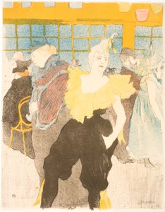 Clownessen vid Moulin Rouge av Henri de Toulouse Lautrec