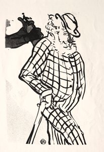 Café-konserten: American Singer av Henri de Toulouse Lautrec
