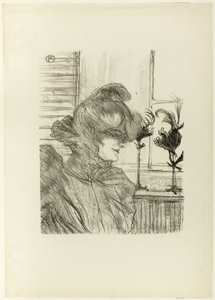 Le Margoin (Mademoiselle Louise Blouet) av Henri de Toulouse Lautrec