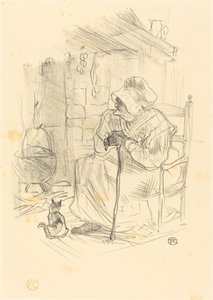 Le secret, 1895. av Henri de Toulouse Lautrec