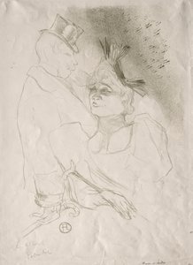 Långiver och friherre, 1893. av Henri de Toulouse Lautrec