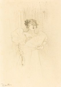 Luce Myres Full Face av Henri de Toulouse Lautrec