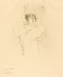 Luce Myres Full Face Luce Myrès, hel ansikte, 1895. av Henri de Toulouse Lautrec