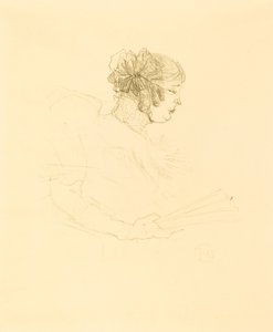 Luce Myres i profil (Luce Myrès, profil) av Henri de Toulouse Lautrec