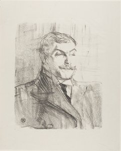 Lucien Guitry, från Treize Lithographies av Henri de Toulouse Lautrec