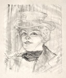 Madame Réjane, 1899. av Henri de Toulouse Lautrec