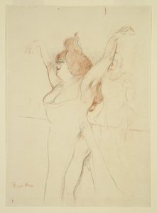 Mademoiselle Cocyle som Helena av Troja i La Belle Helene av Henri de Toulouse Lautrec