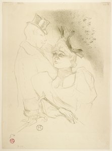 Fröken Lender och Baron av Henri de Toulouse Lautrec