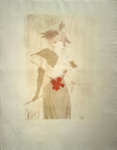 Miss Marcelle Lender, stående av Henri de Toulouse Lautrec