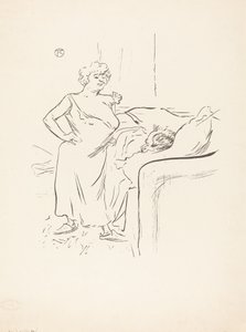 Man och kvinna. av Henri de Toulouse Lautrec