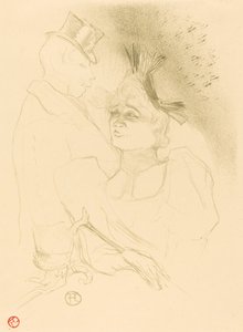 Fröken. Lender and Baron (Mlle. Lender et Baron) av Henri de Toulouse Lautrec