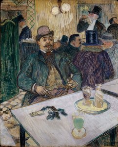 Monsieur Boileau i ett kafé. 1893 av Henri de Toulouse Lautrec