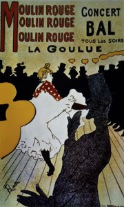 Moulin Rouge: La Goulue - 1891 - 191 × 117 cm - färglitografi av Henri de Toulouse Lautrec