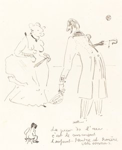 Nyårshälsning Nyårskomplimangen, 1897. av Henri de Toulouse Lautrec